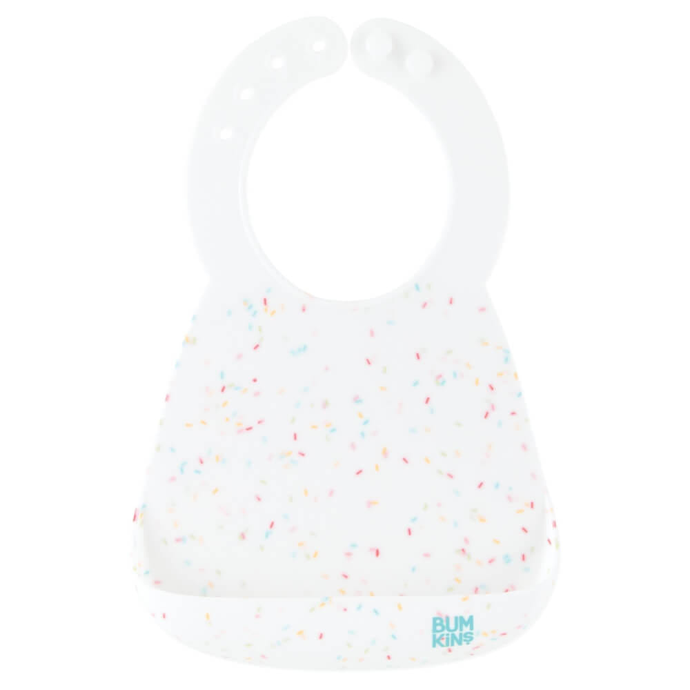 ผ้ากันเปื้อนซิลิโคน Bumkins Silicone Bib Vanilla Sprinkle		 		 		