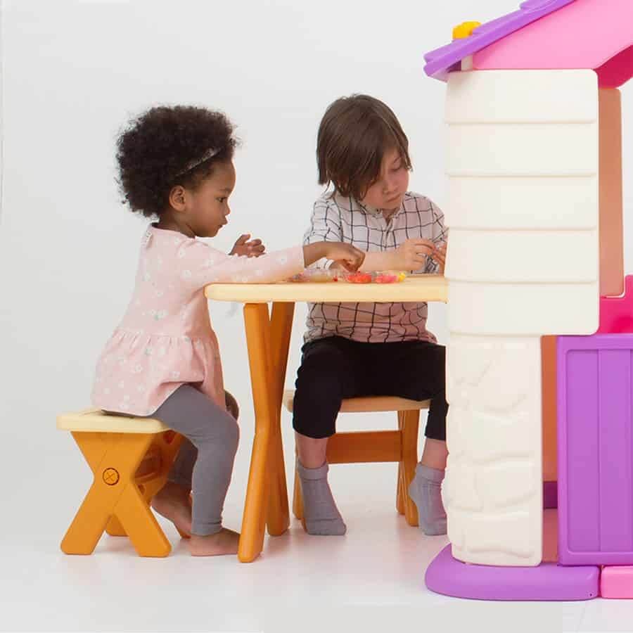 บ้านเด็กเล่นพร้อมโต๊ะเก้าอี้และสไลเดอร์ Eduplay รุ่น Play House Slide Table&Chair Set_1