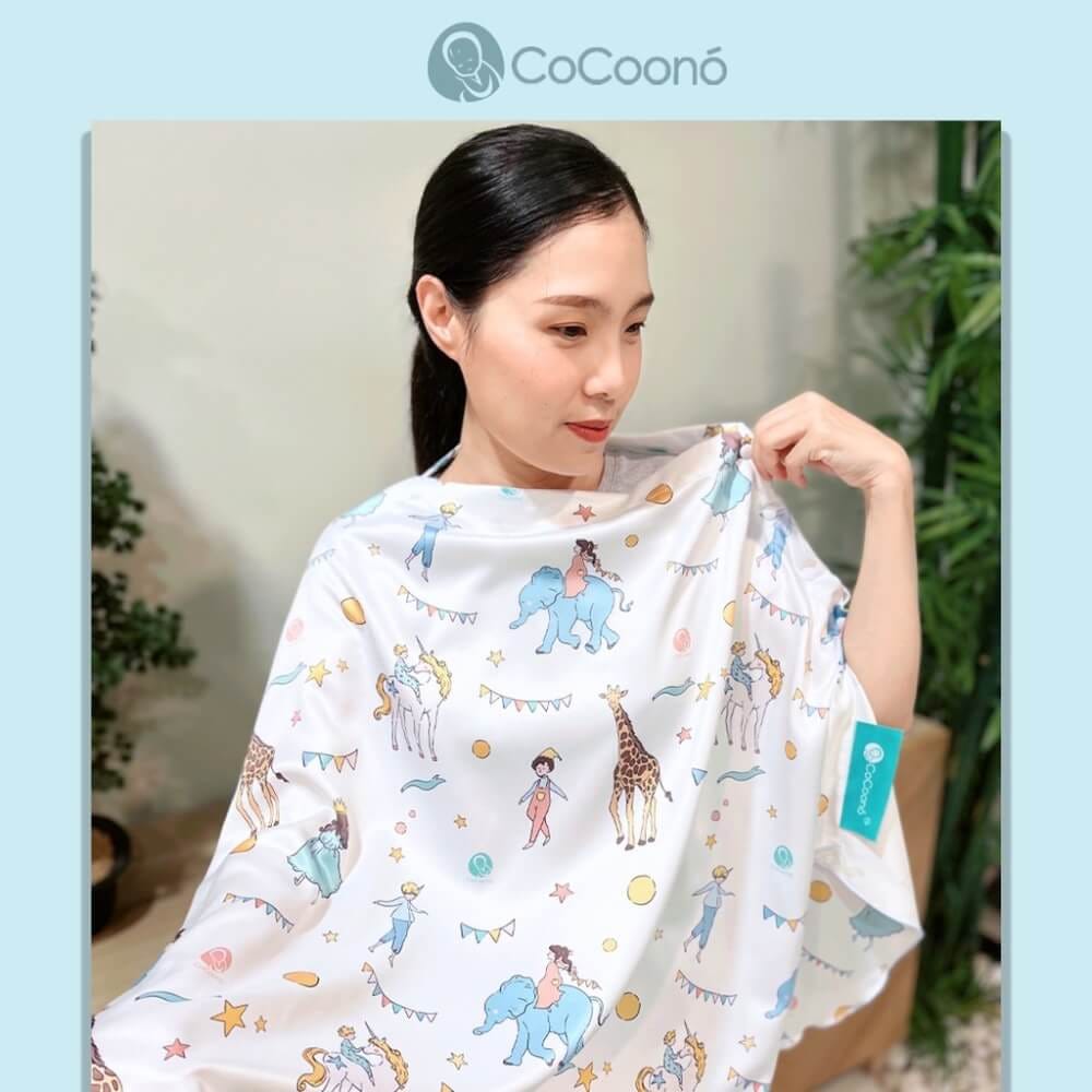 ผ้าคลุมให้นมโคคูโน่พร้อมกระเป๋า CoCoono Nursing Cover Unicorn