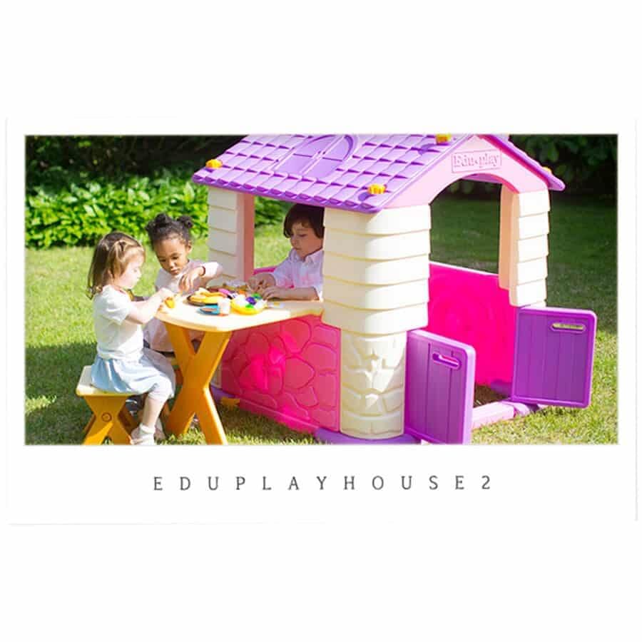 บ้านเด็กเล่นพร้อมโต๊ะเก้าอี้และสไลเดอร์ Eduplay รุ่น Play House Slide Table&Chair Set_2
