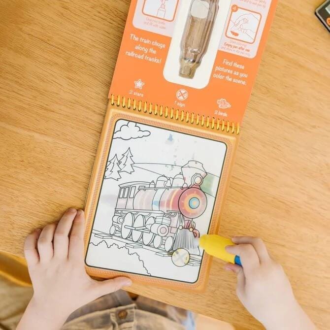 สมุดระบายสีด้วยน้ำรียูสซาเบิล รุ่นตัวอักษร Melissa & Doug [ระบายน้ำ+รียูส] รุ่น 5389