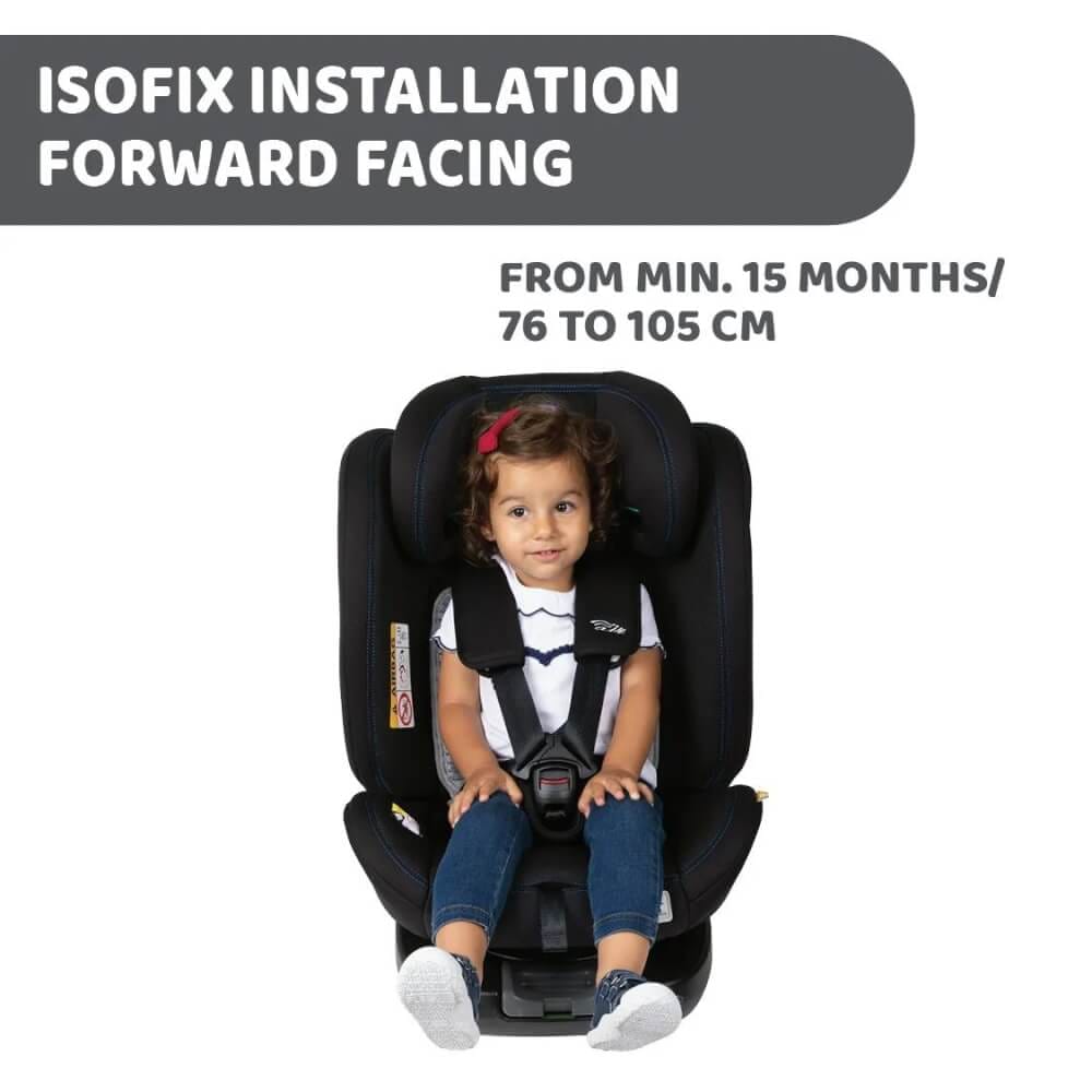 UNICO EVO I-S AIR B.CAR SEAT GRAPHITE คาร์ซีทหมุนได้ 360 องศา CHICCO_3