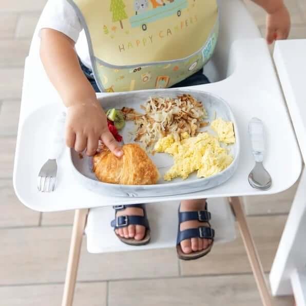 ถาดซิลิโคนกันลื่น Bumkins Silicone Grip Tray Blue		 		 		