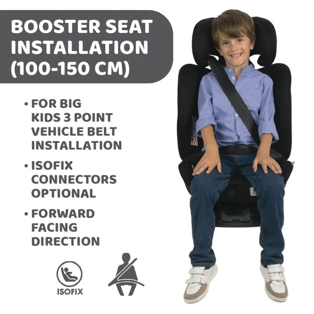 UNICO EVO I-S AIR B.CAR SEAT GRAPHITE คาร์ซีทหมุนได้ 360 องศา CHICCO_4