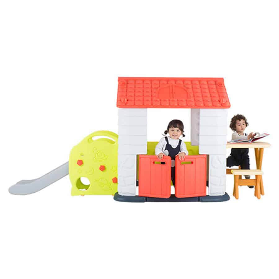 บ้านเด็กเล่นพร้อมโต๊ะเก้าอี้และสไลเดอร์ Eduplay รุ่น Play House Slide Table&Chair Set_4