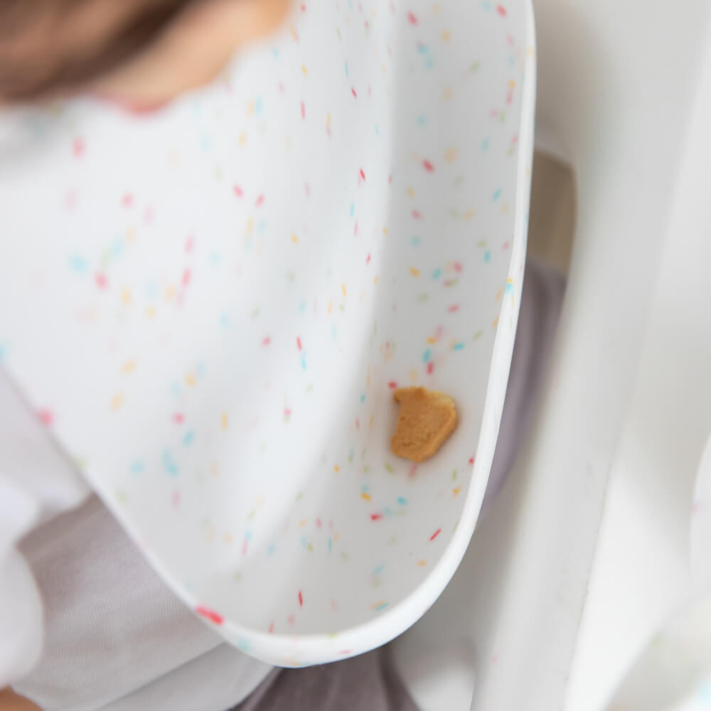 ผ้ากันเปื้อนซิลิโคน Bumkins Silicone Bib Vanilla Sprinkle		 		 		