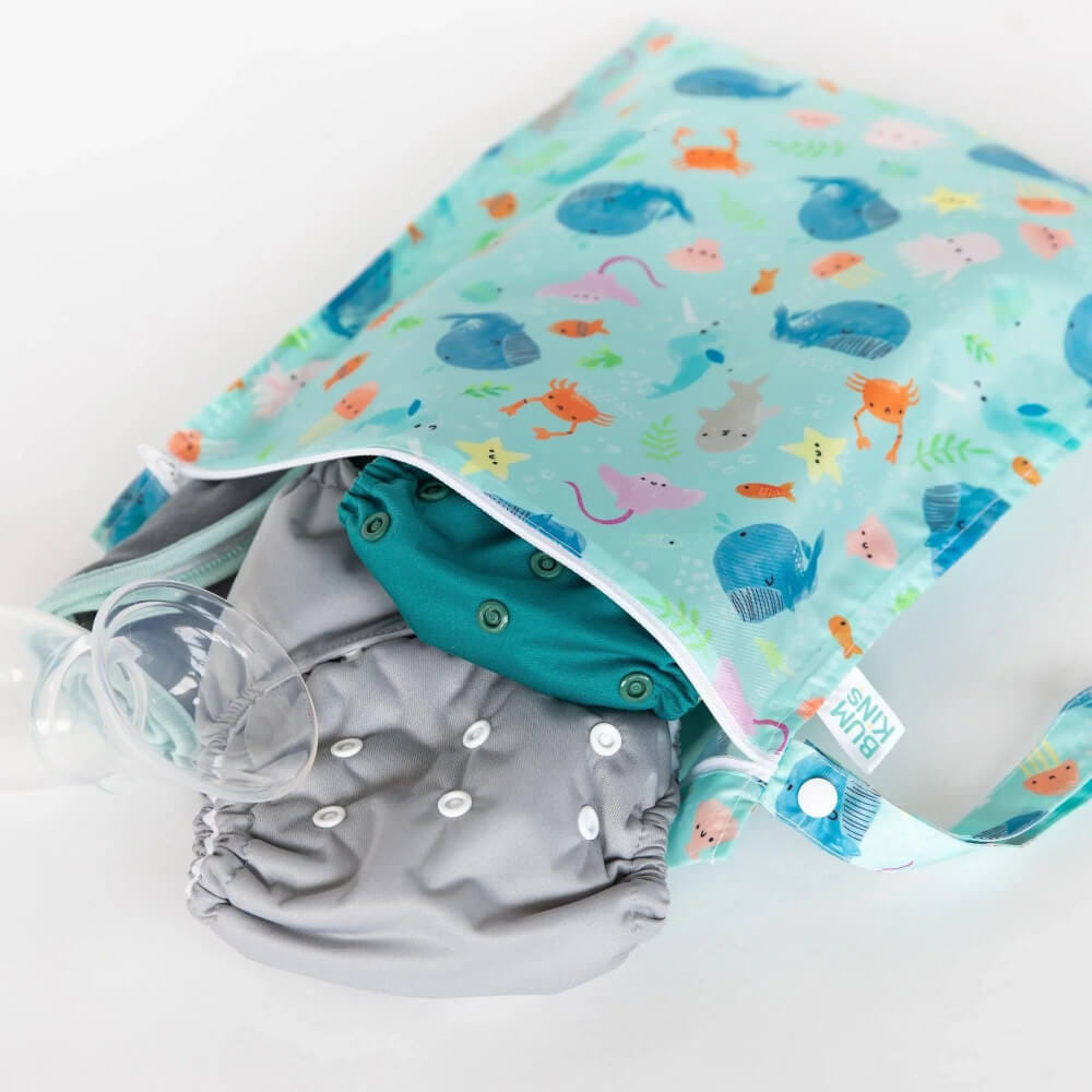กระเป๋าผ้าเปียก Bumkins Wet Dry Bag Lace	 		