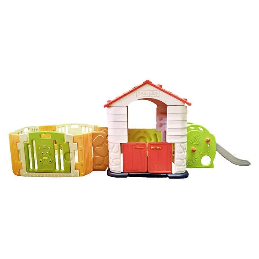 บ้านเด็กเล่นพร้อมสไลเดอร์ต่อคอกกั้นเด็ก รุ่น Play House Slide + Baby Room Eduplay_5