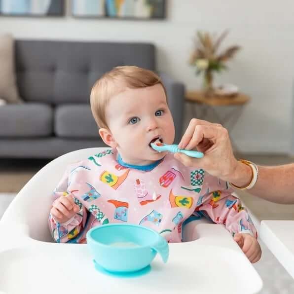 ถาดซิลิโคนกันลื่น Bumkins Silicone Grip Tray Blue		 		 		