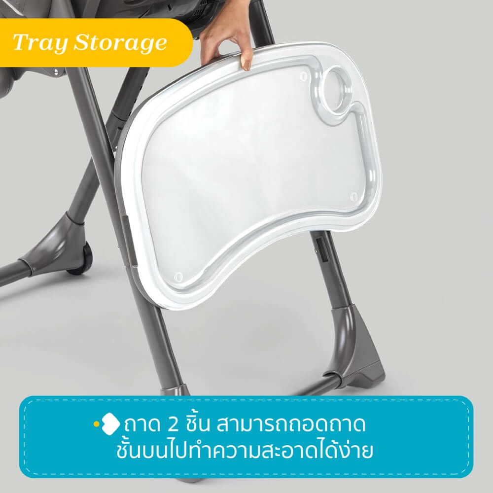 POLLY HIGHCHAIR BLACK เก้าอี้ทานข้าวเด็ก CHICCO _6