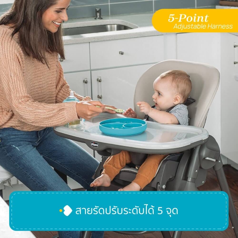 POLLY HIGHCHAIR BLACK เก้าอี้ทานข้าวเด็ก CHICCO _7