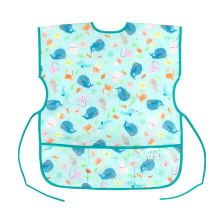 ผ้ากันเปื้อนเด็ก Bumkins Shot Sleeved Smock Ocean Life		 		 			 		_0