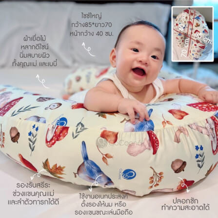 หมอนให้นม CoCoono Nursing pillow  Rainbow Bobby bear_1