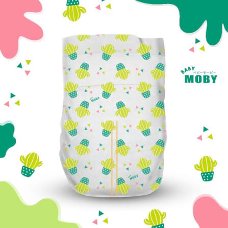 ผ้าอ้อมสำเร็จรูป ชนิดเทป Diaper Tape BABY MOBY ไซส์ S_2