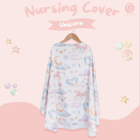 ผ้าคลุมให้นมโคคูโน่พร้อมกระเป๋า CoCoono Nursing Cover Unicorn_4