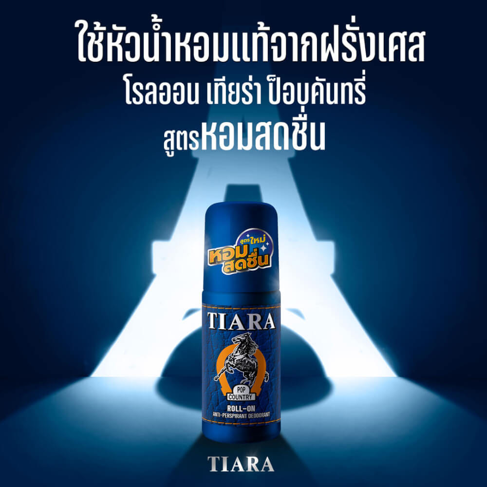 โรลออนป็อปคันทรี่ Tiara สูตรหอมสดชื่น  45 มล._1
