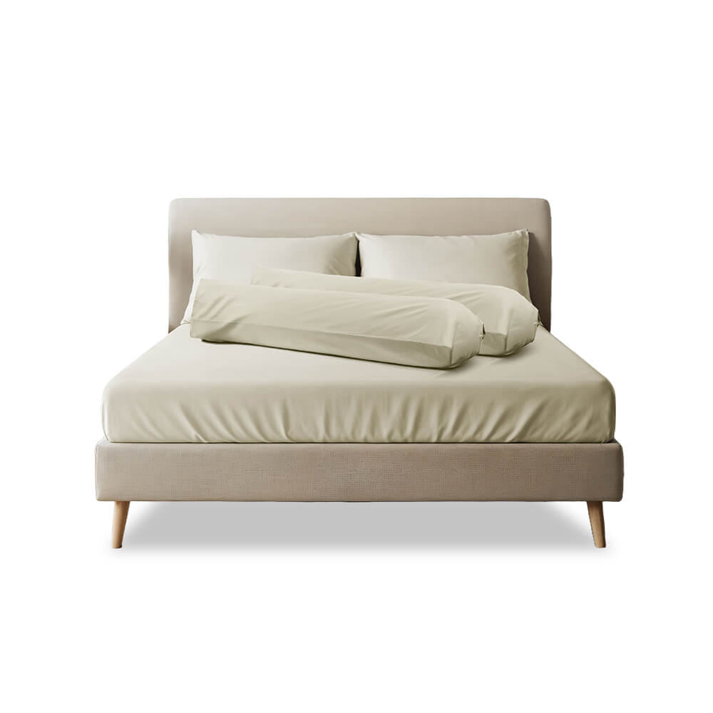 ชุดผ้าปูที่นอน 3.5 ฟุต 3 ชิ้น SLEEPHAPPY รุ่น Cloud soft bed sheet Set B สีเบจ_0