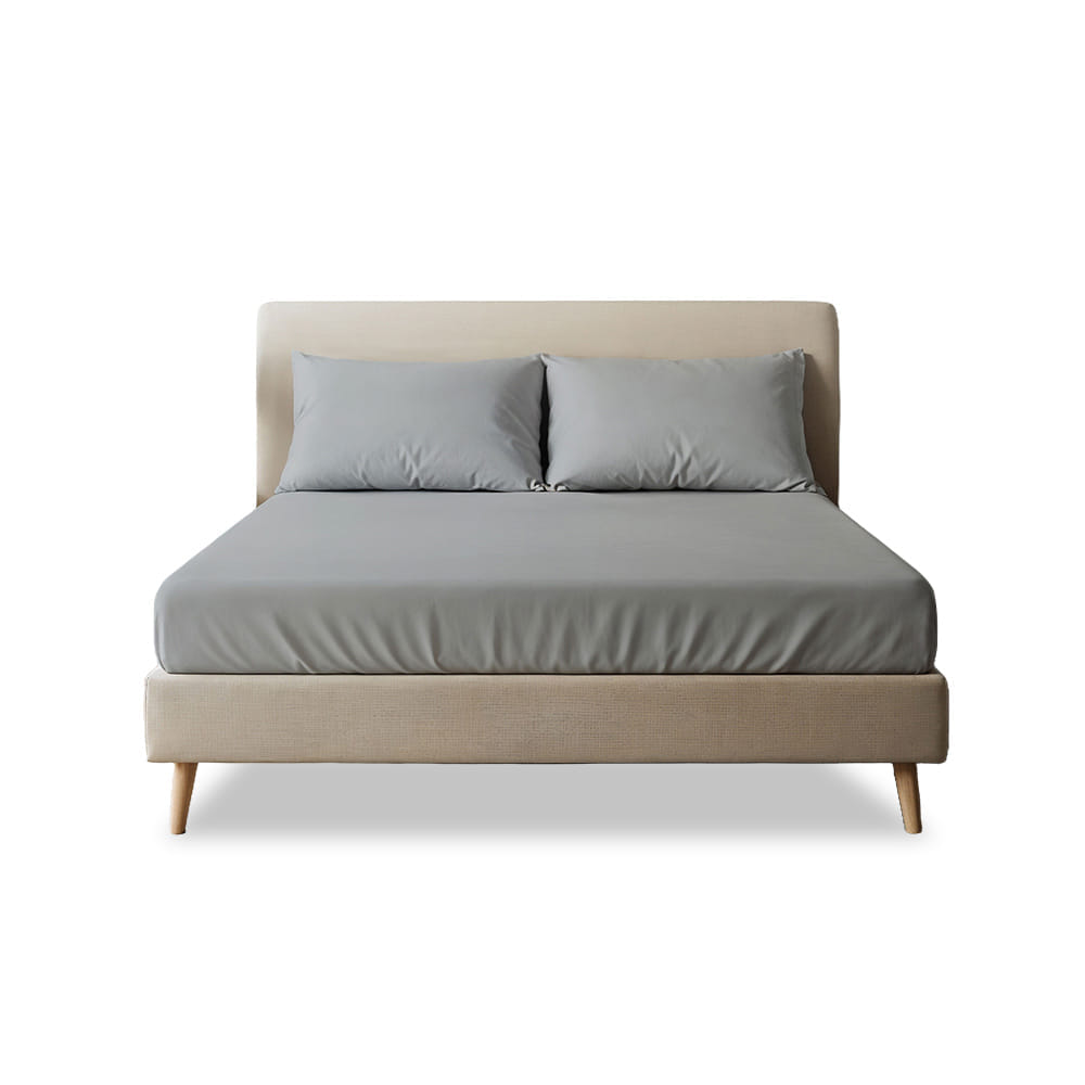 ชุดผ้าปูที่นอน 5 ฟุต 3 ชิ้น SLEEPHAPPY รุ่น CLOUD SOFT BED SHEET SET A สีเทา_9