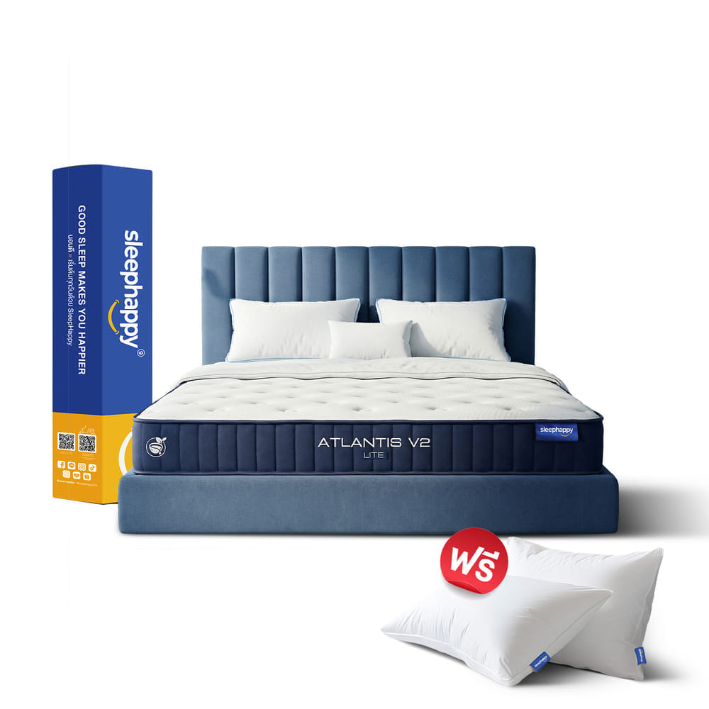 ที่นอนพ็อกเก็ตสปริง 6 ฟุต SLEEPHAPPY ATLANTIS V2 LITE หนา 8 นิ้ว_10