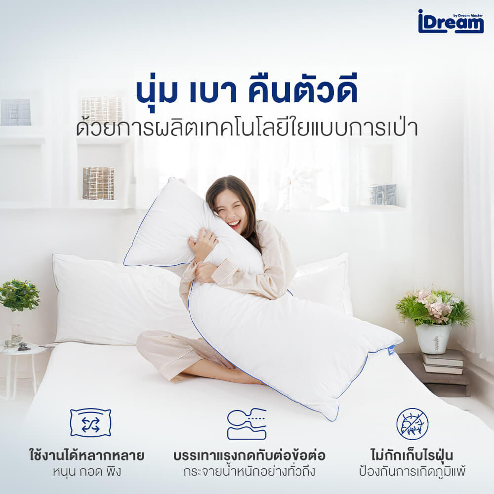หมอนสุขภาพ IDREAM รุ่น IHUG BODY