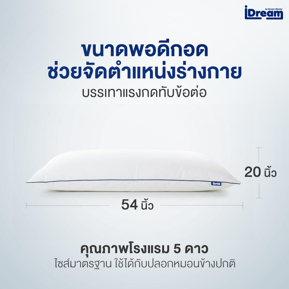 หมอนสุขภาพ IDREAM รุ่น IHUG BODY
