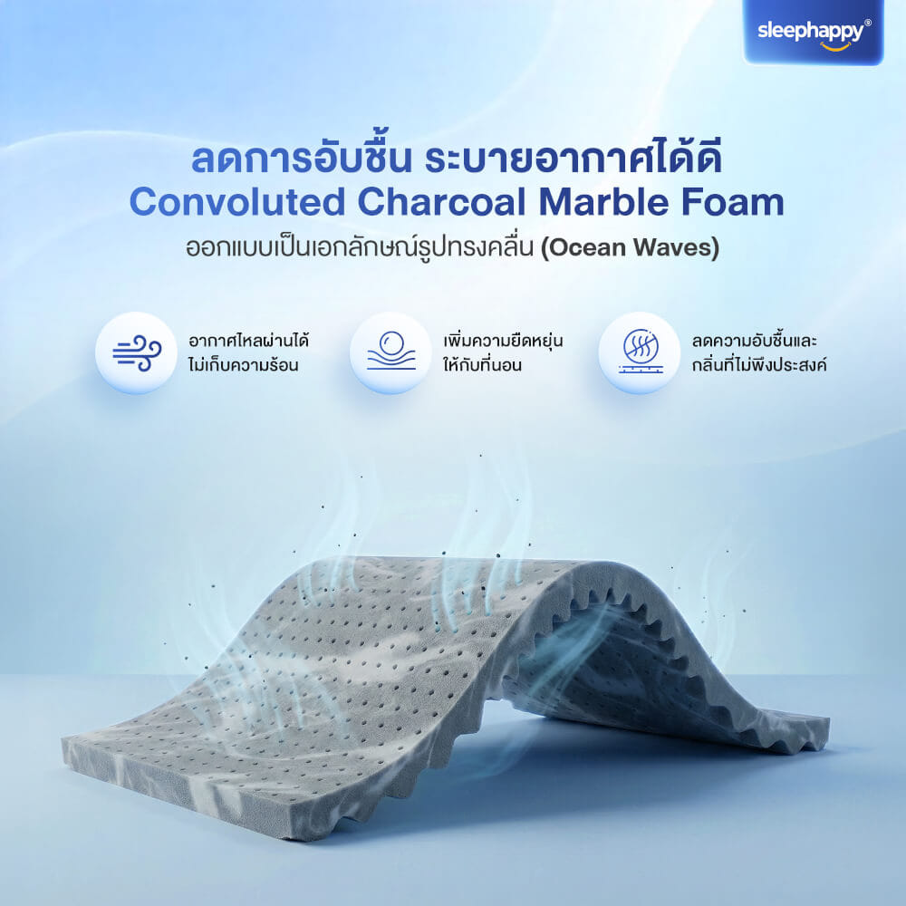 ที่นอนพ็อกเก็ตสปริง 6 ฟุต SLEEPHAPPY ATLANTIS PRO หนา 10 นิ้ว_6