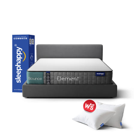 ที่นอนพ็อกเก็ตสปริง 5 ฟุต SLEEPHAPPY ELEMENT BOUNCE หนา 10 นิ้ว_0