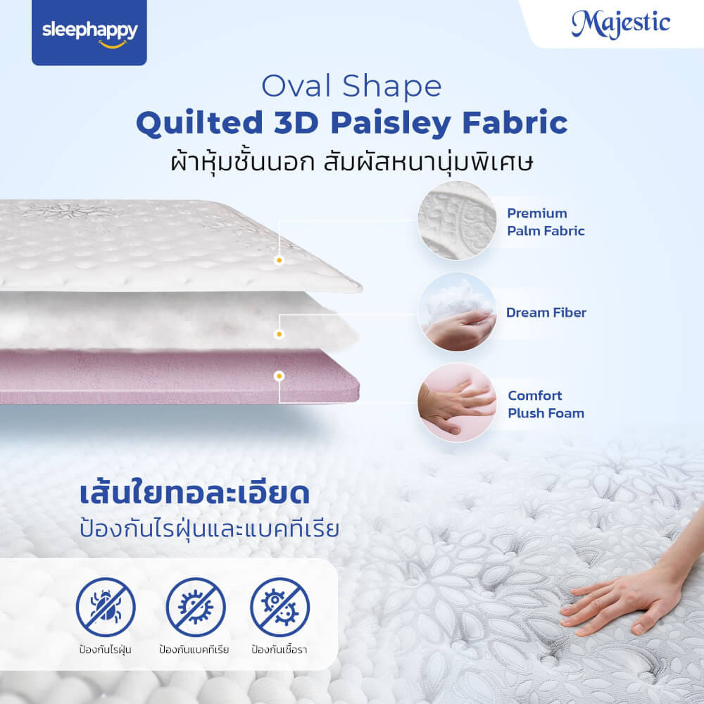 ที่นอน 5 ฟุต SLEEPHAPPY MAJESTIC_2