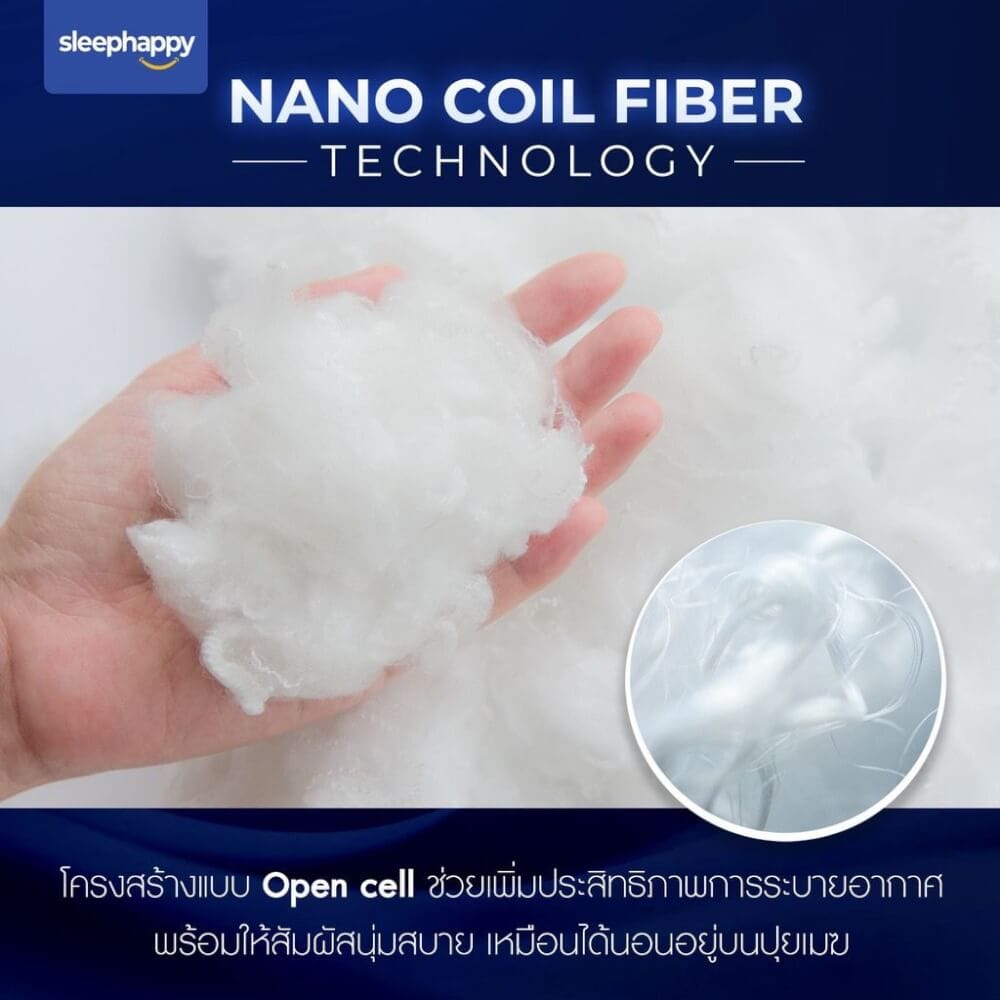 แผ่นรองนอน 6 ฟุต SLEEPHAPPY CLOUDY TOPPER