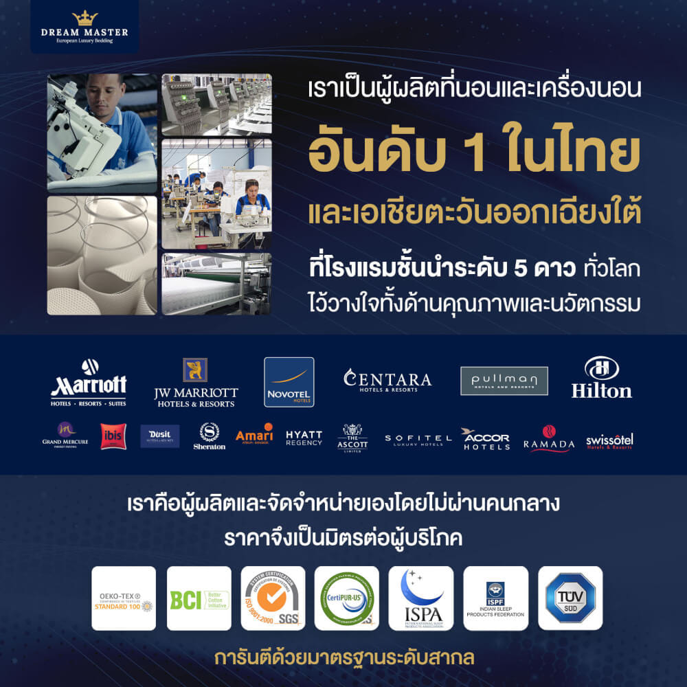 ที่นอน 3.5 ฟุต DREAM MASTER CLOUD 9