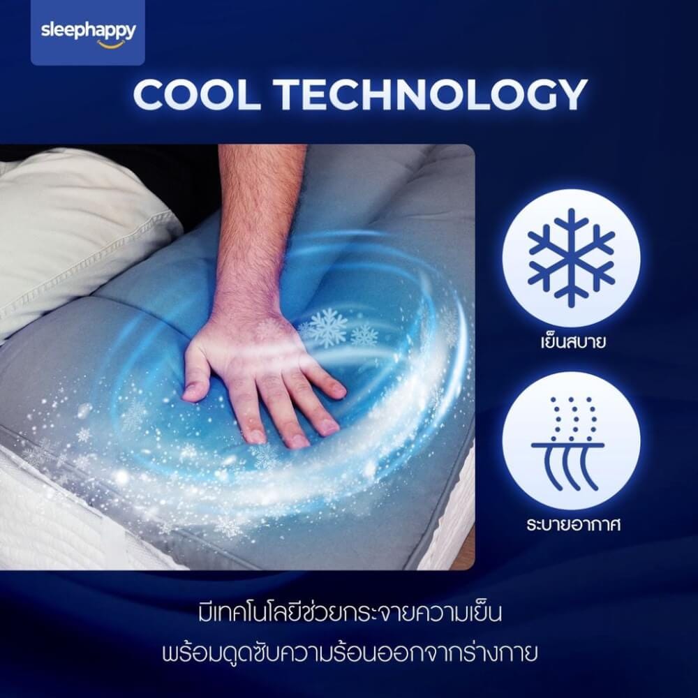 แผ่นรองนอน 3.5 ฟุต SLEEPHAPPY CLOUDY TOPPER
