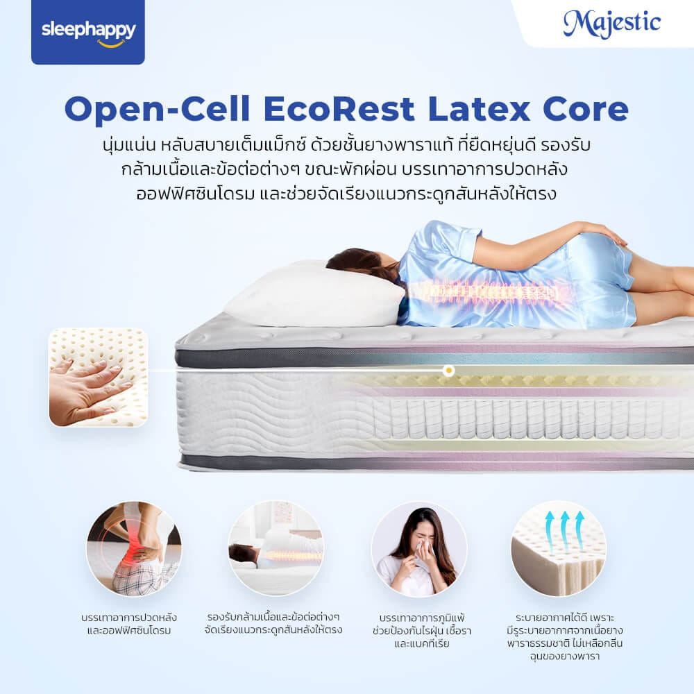 ที่นอน 5 ฟุต SLEEPHAPPY MAJESTIC_5