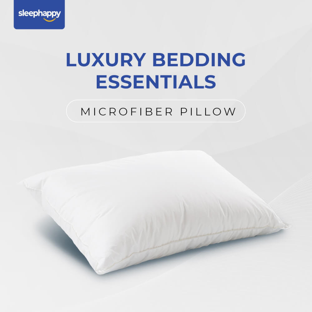 หมอนหนุน SLEEPHAPPY MICROFIBER PILLOW 1500 กรัม