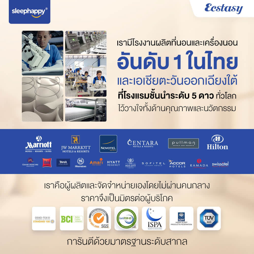 ที่นอน 5 ฟุต SLEEPHAPPY ECSTASY_9