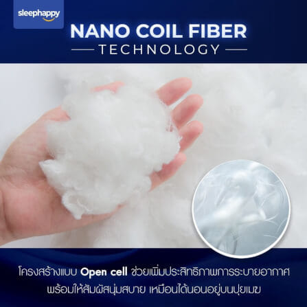 แผ่นรองนอน 6 ฟุต SLEEPHAPPY CLOUDY TOPPER_2