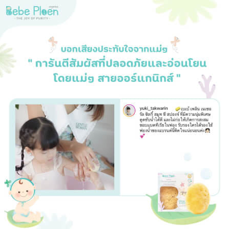 ฟองน้ำสายพันธุ์ธรรมชาติ 100% เบเบ้ เพลิน ออร์แกนิค (ขนาดใหญ่)_7