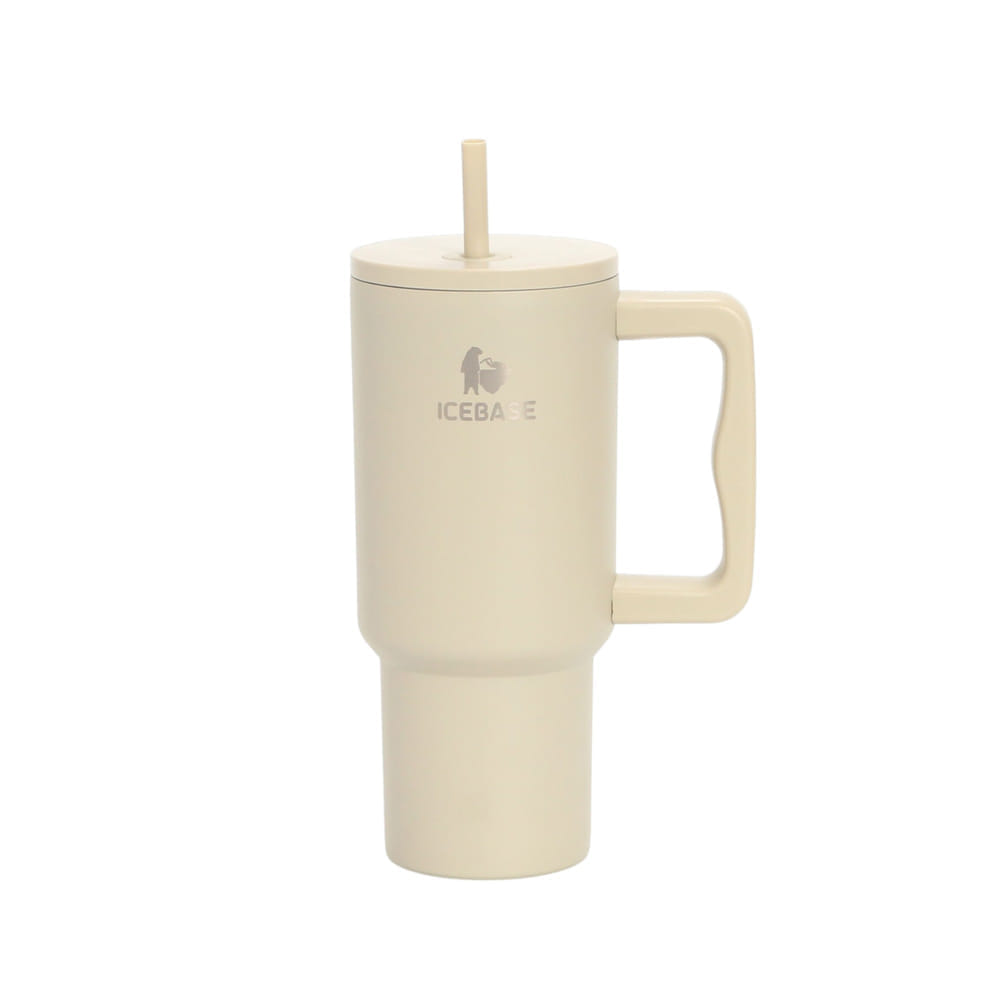 แก้วเก็บความเย็น ICEBASE รุ่น VLM-524BE (LOOP) ขนาด 900 ML สีเบจ