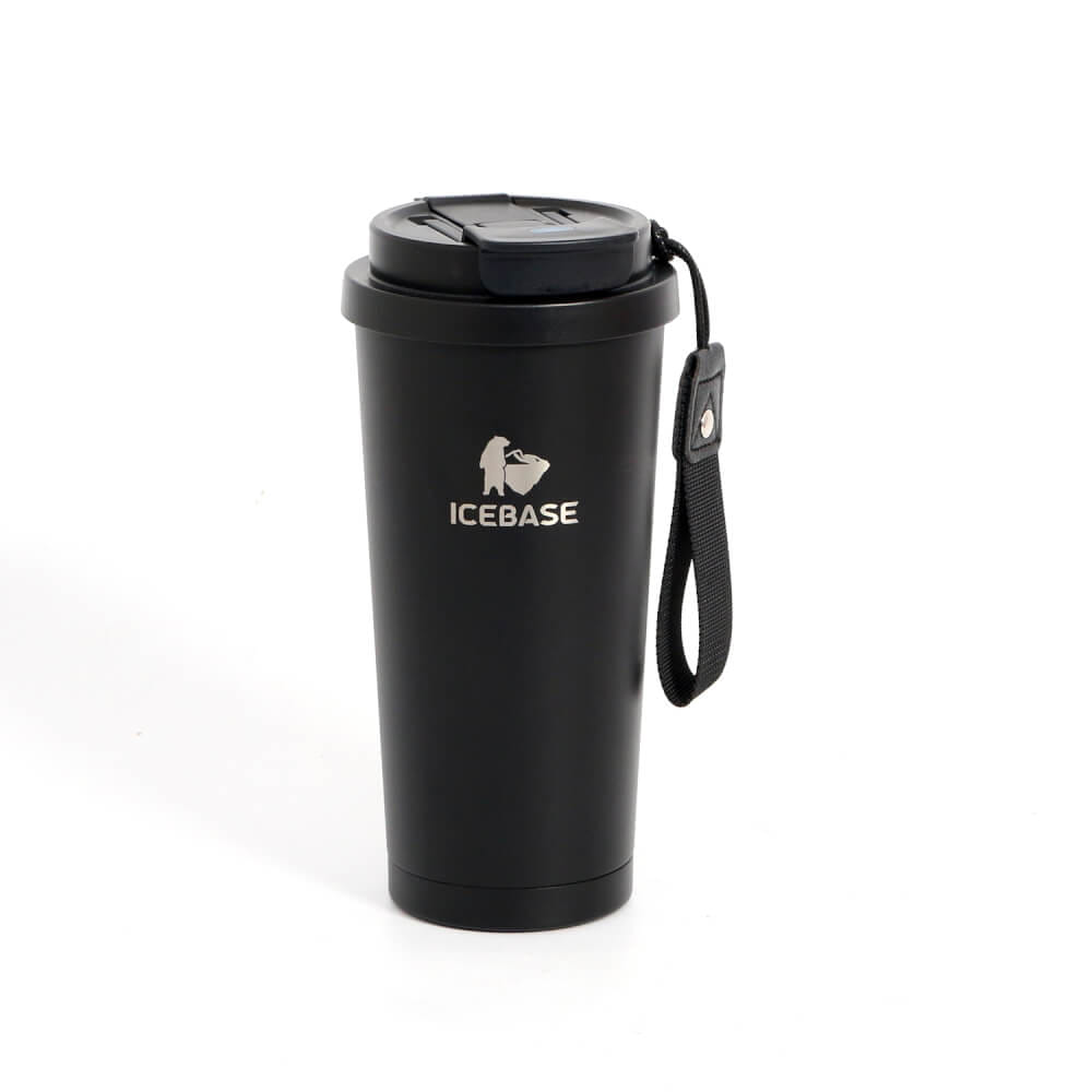 แก้วสุญญากาศ ICEBASE รุ่น VLA-202BK เคลือบผิว CERAMIC ขนาด 500 ML สีดำ