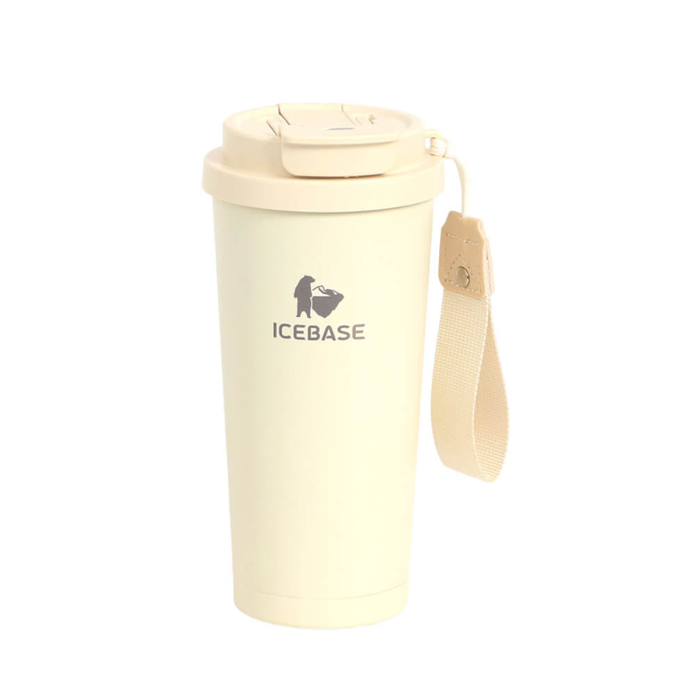 แก้วสุญญากาศ ICEBASE รุ่น VLA-202BE เคลือบผิว CERAMIC ขนาด 500 ML สีเบจ