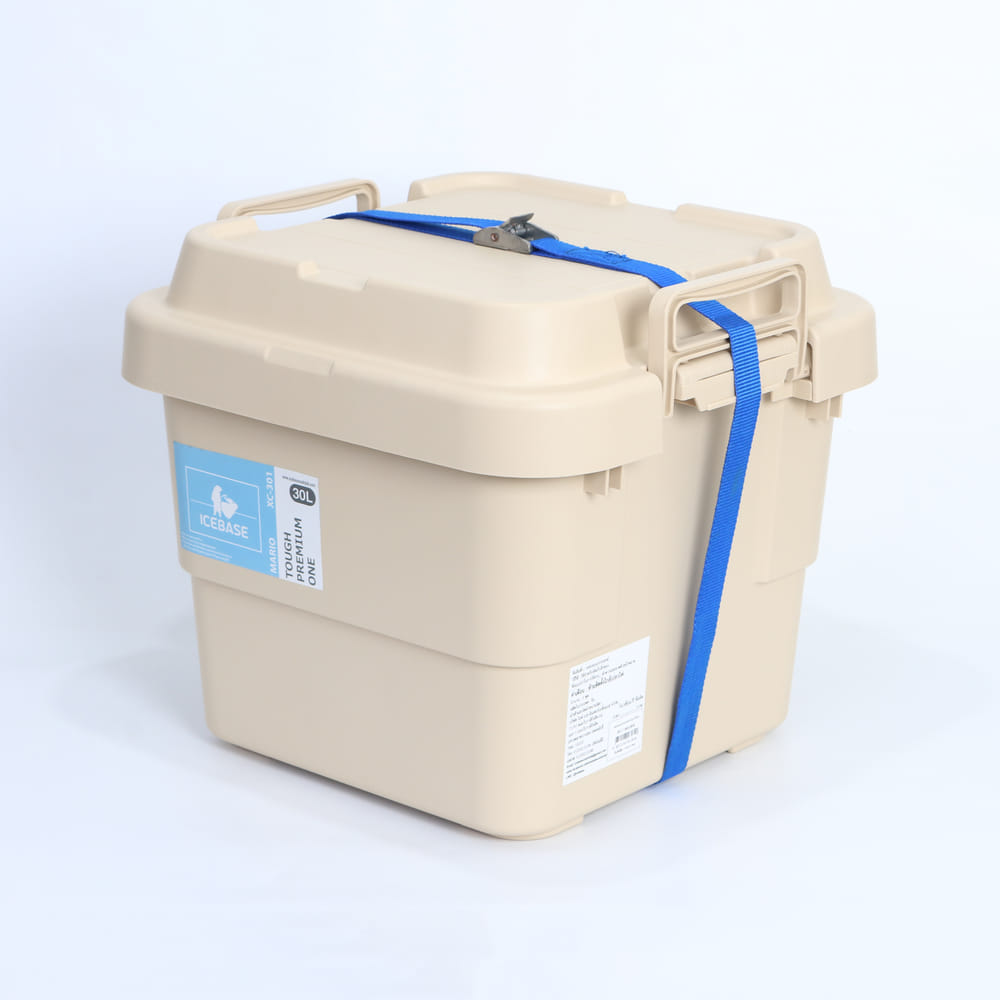 กล่องอเนกประสงค์ ICEBASE รุ่น XC-301BE ขนาด 30 ลิตร สีเบจ