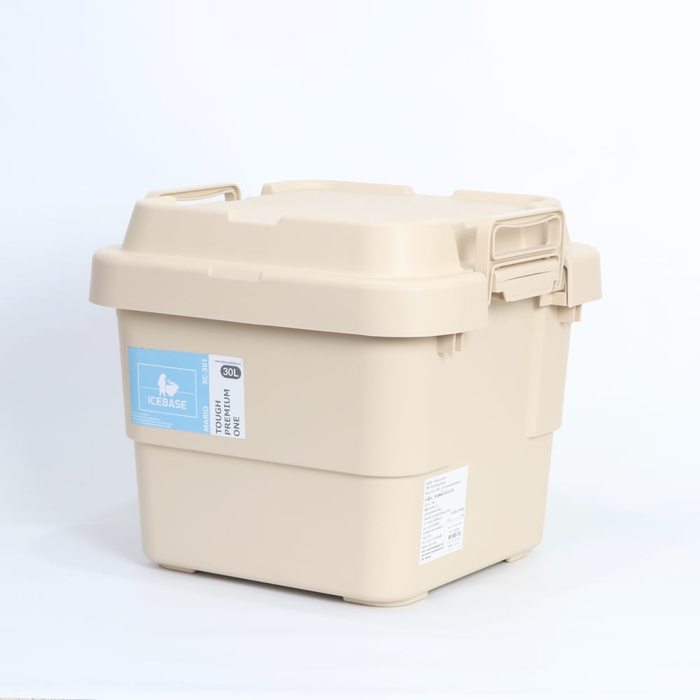 กล่องอเนกประสงค์ ICEBASE รุ่น XC-301BE ขนาด 30 ลิตร สีเบจ