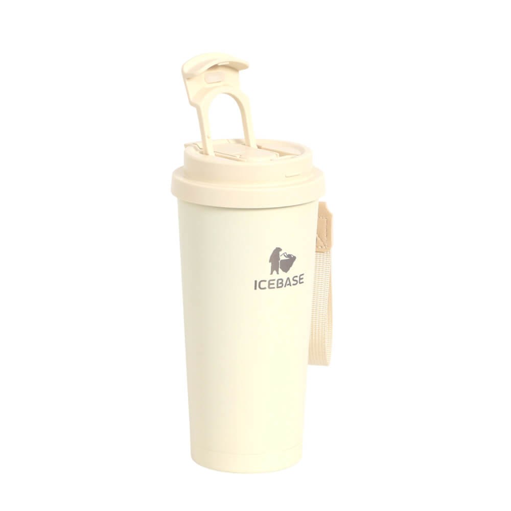 แก้วสุญญากาศ ICEBASE รุ่น VLA-202BE เคลือบผิว CERAMIC ขนาด 500 ML สีเบจ