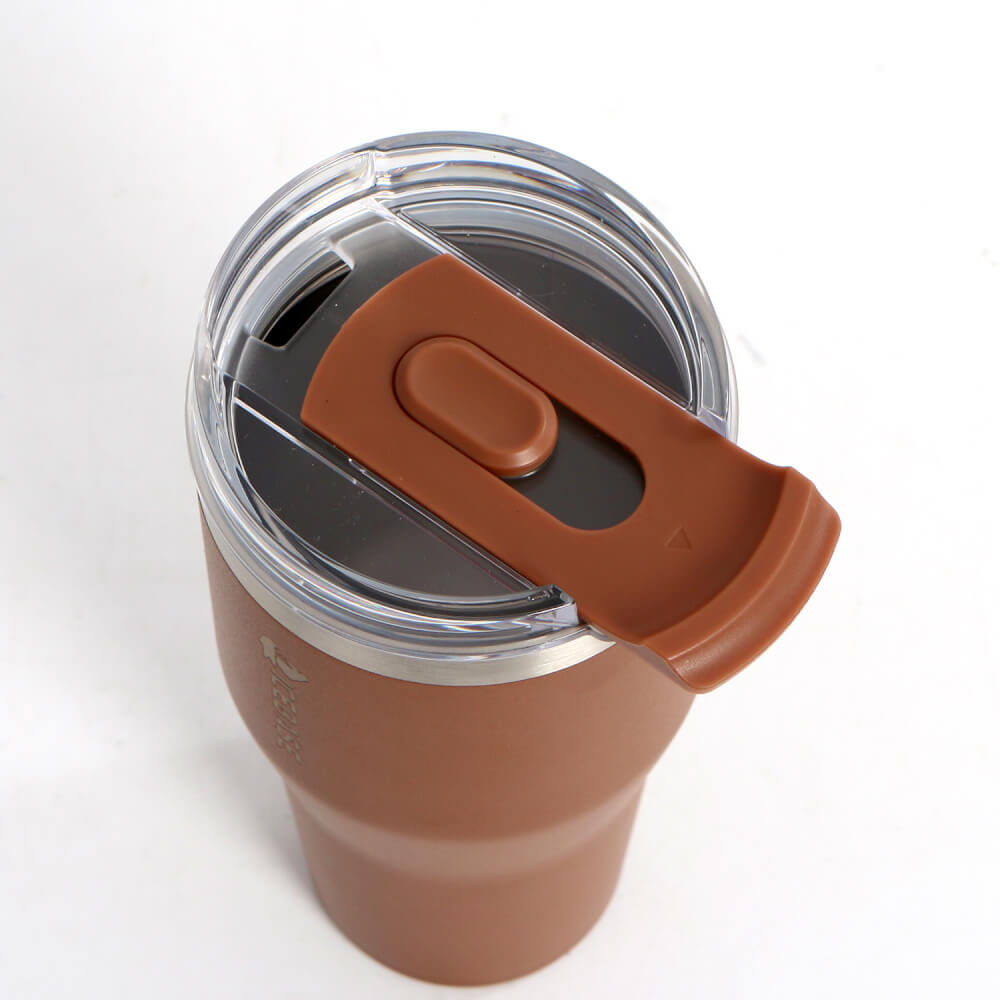 แก้วเก็บความเย็น ICEBASE รุ่น VLS-527CA (OSLO) ขนาด 600 ML สีกาแฟ