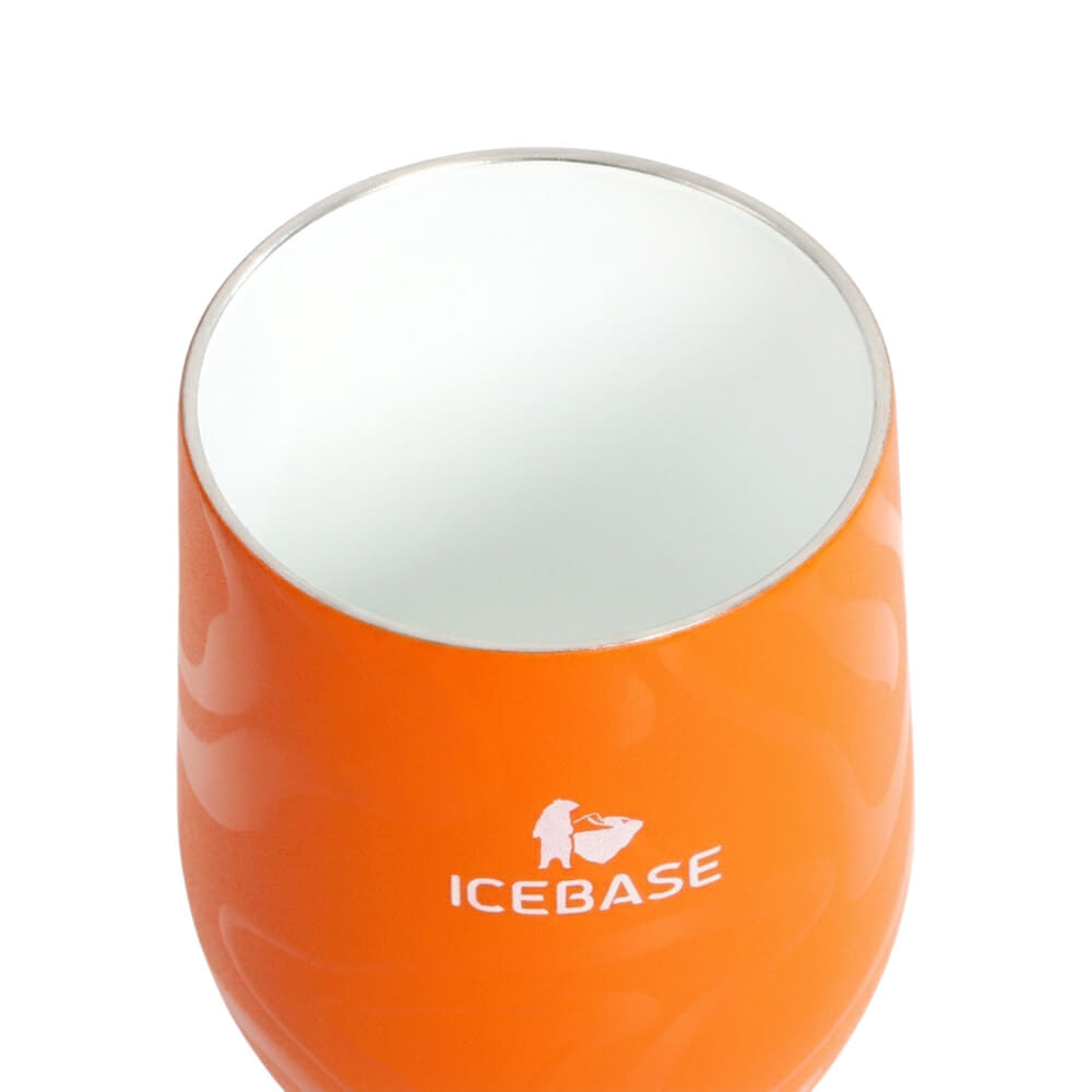 แก้วสุญญากาศ ICEBASE รุ่น VLS-529OR เคลือบผิว CERAMIC ขนาด 360 ML สีส้ม