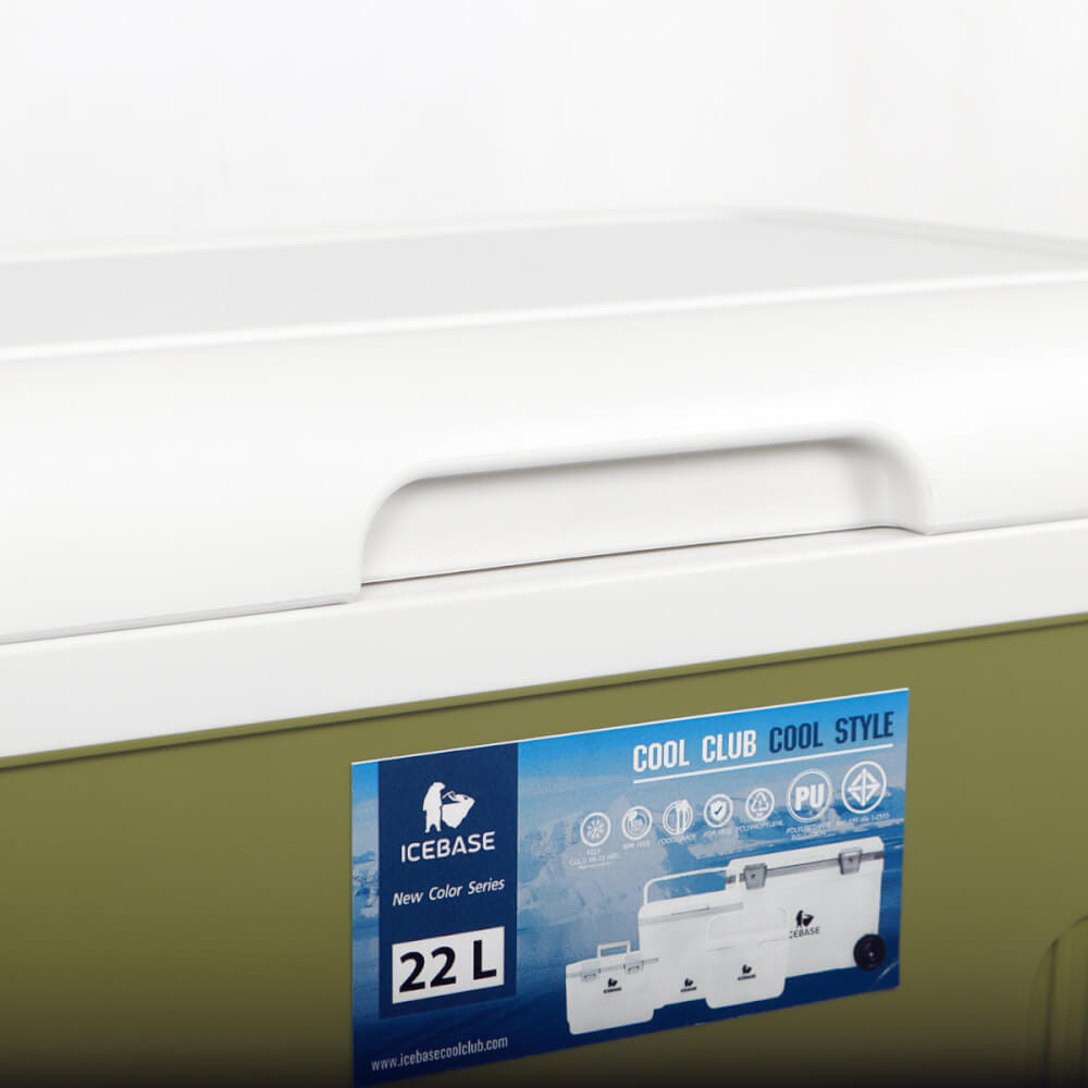 กระติกน้ำแข็งเก็บความเย็น ICEBASE รุ่น CLP-304GN (LUPUS) ขนาด 22 ลิตร สีเขียว_6