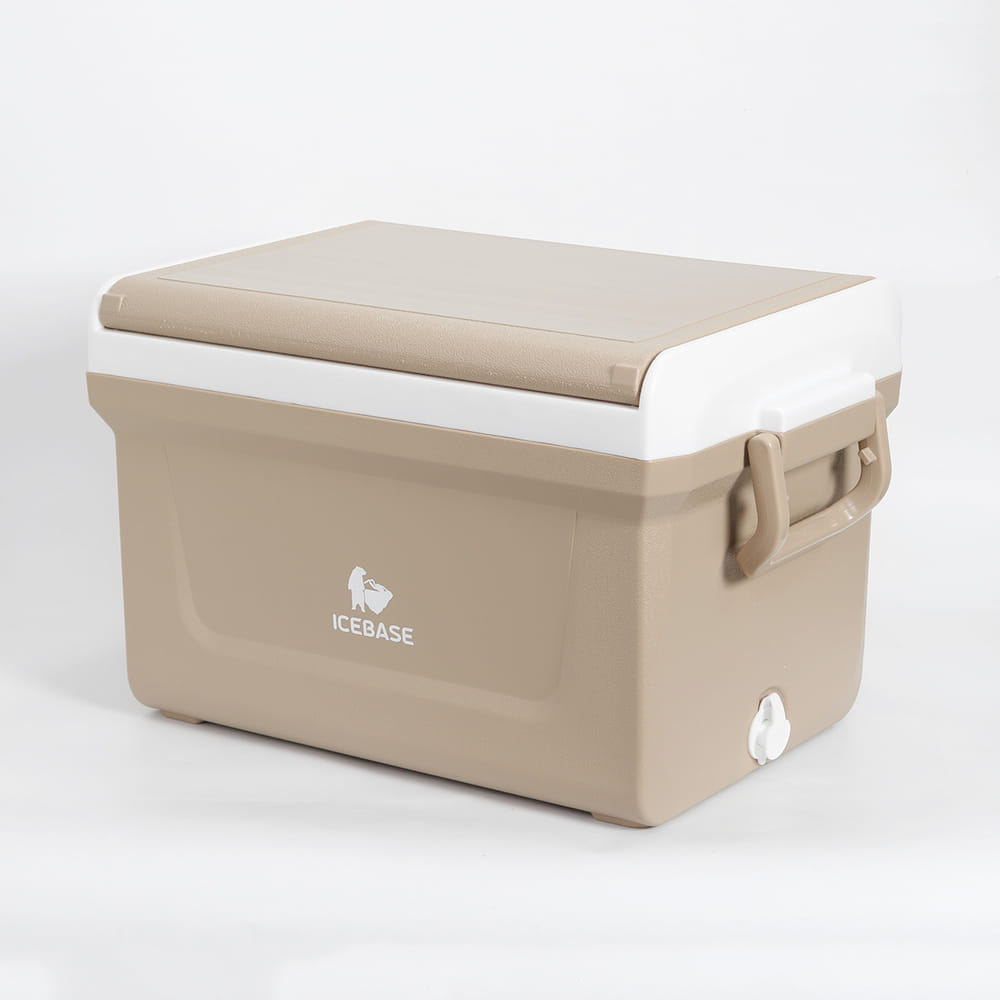 กระติกน้ำแข็งเก็บความเย็น ICEBASE รุ่น CLX-603CM (ANTIKA) ขนาด 35 ลิตร สีครีม