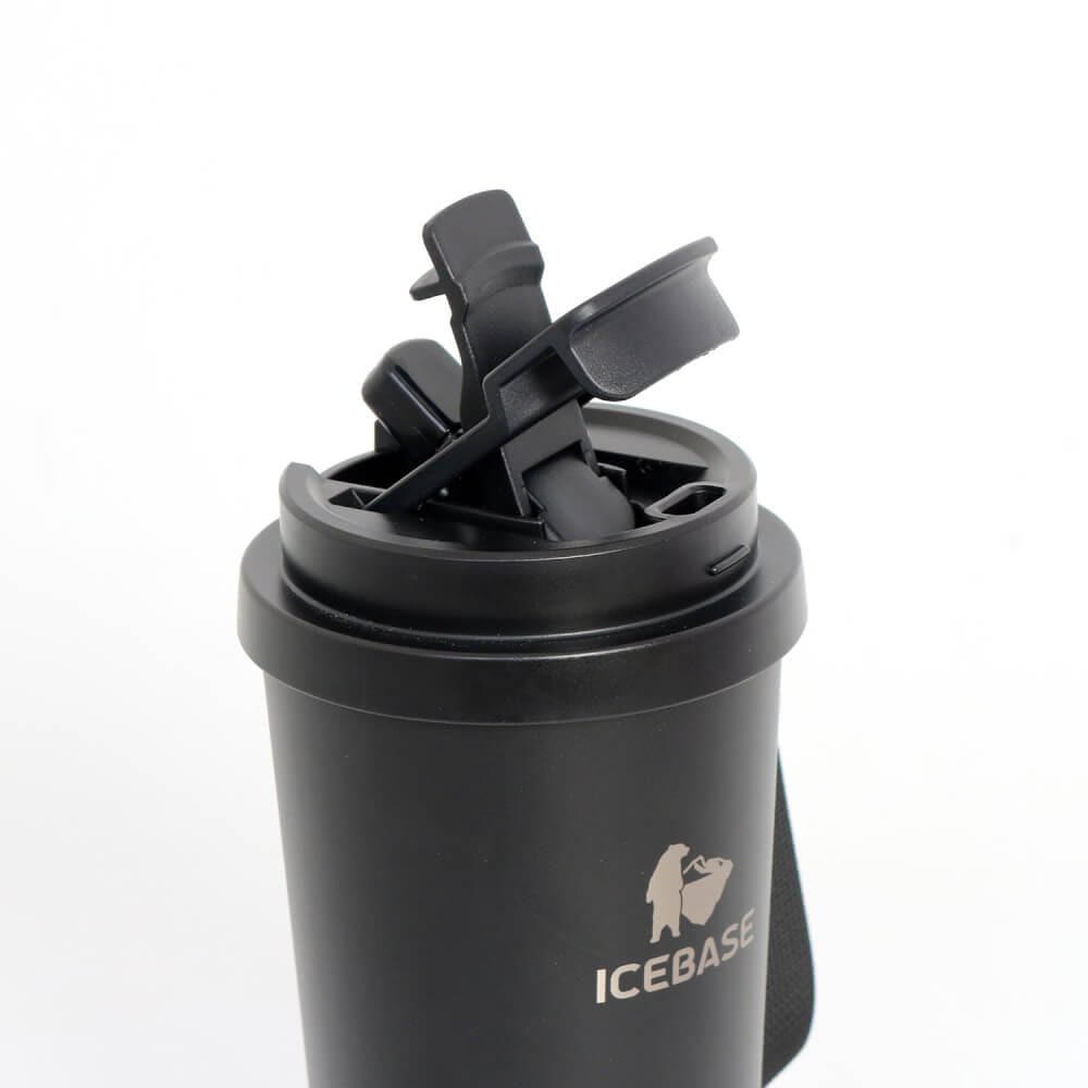 แก้วสุญญากาศ ICEBASE รุ่น VLA-202BK เคลือบผิว CERAMIC ขนาด 500 ML สีดำ
