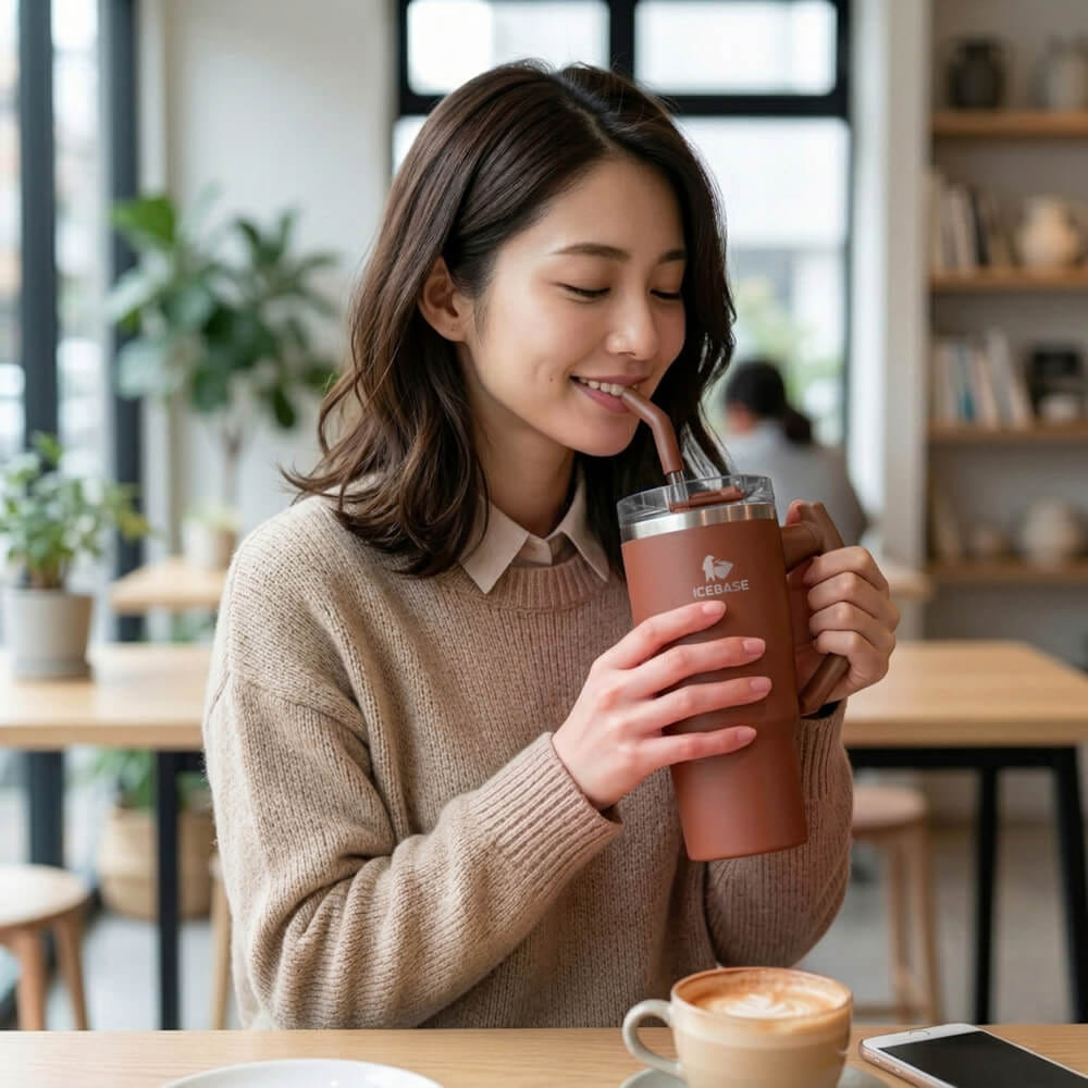 แก้วเก็บความเย็น ICEBASE รุ่น VLM-526CA (LOFT) ขนาด 960 ML สีกาแฟ_11