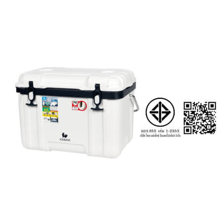 กระติกน้ำแข็งเก็บความเย็น ICEBASE (PU FOAM INJECTION) รุ่น CLP-311WH (HERCULES) ขนาด 26 ลิตร สีขาว_11