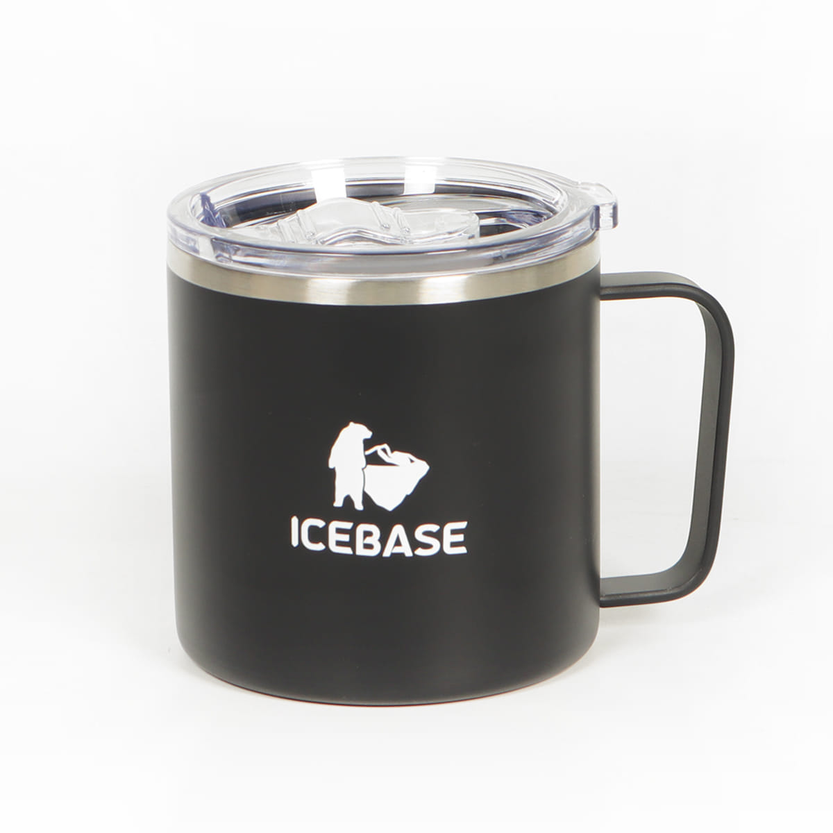 แก้วเก็บความเย็น ICEBASE รุ่น VL-501BK (SNUG) ขนาด 380 มิลลิลิตร สีดำ
